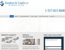 Tablet Screenshot of caplinlaw.com
